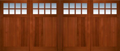 wood overheaqd doors